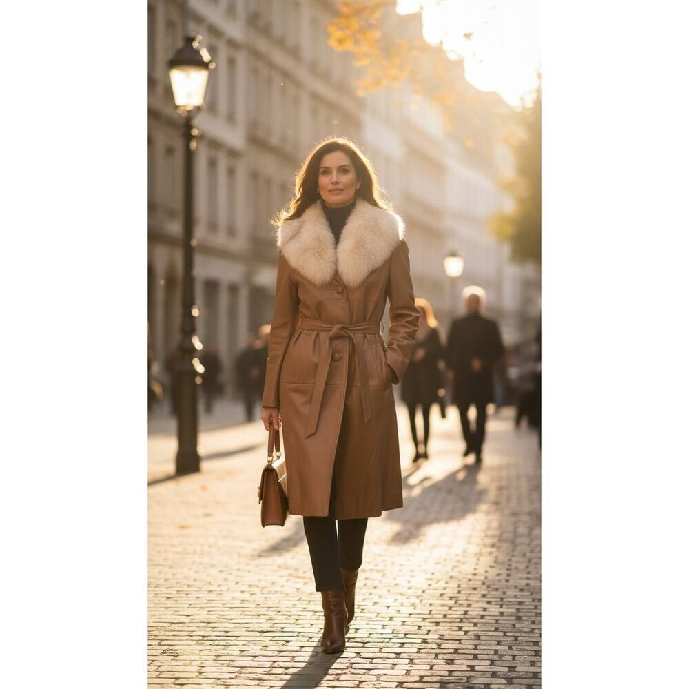 Vintage leather coat